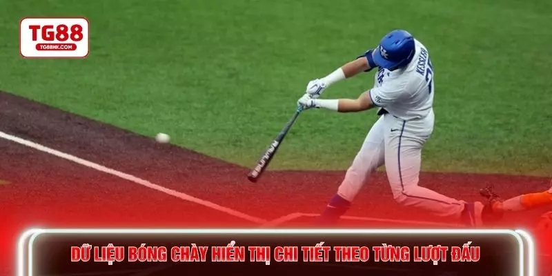 Dữ liệu bóng chày hiển thị chi tiết theo từng lượt đấu