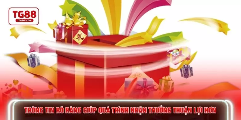 Thông tin rõ ràng giúp quá trình nhận thưởng thuận lợi hơn